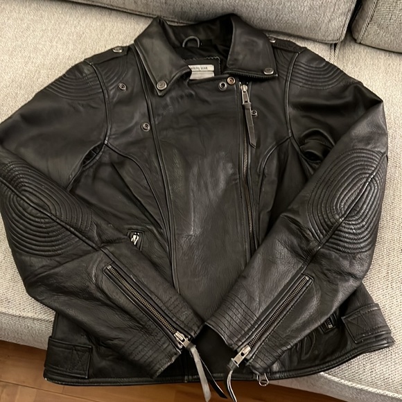 ππ₯Womenβs Genuine Harley-Davidson Bezel Collar Black Leather Jacketππ₯π - Picture 11 of 17